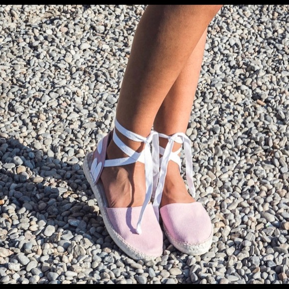 Pineapples and love pink lace up espadrille - Picture 2 of 7